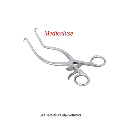 Retractor, Stainless-steel, Gelpi, Sharp, L175mm