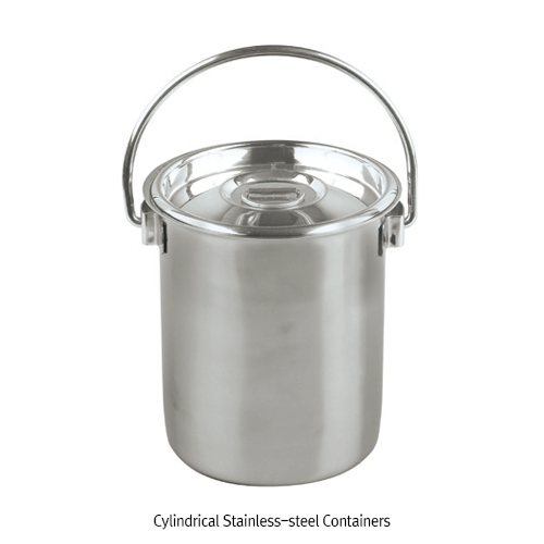 Container, STS, Φ175 x h240mm, 5Lit.