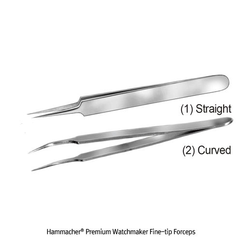 Watchmaker Forceps, SS, Straight, L110mm