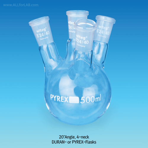 DURAN® Flask 5-neck 5000ml, 34/45 center, 4 x 24/40side