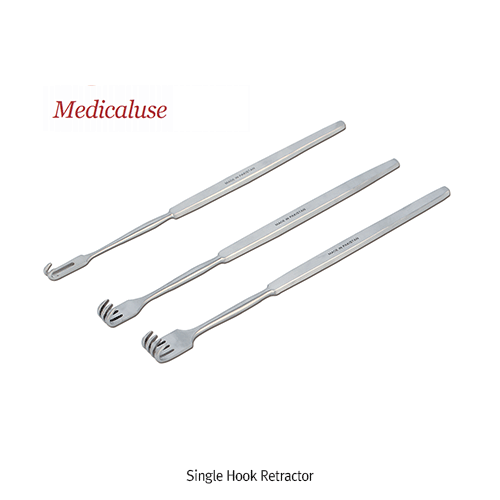 Hook Retractor, Stainless-steel, 4Prong, Blunt, L160mm