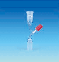 Vacu. Adapter, PTFE Neddle Valve, Bore 2.5mm, 24/29