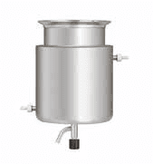 Reaction Vessel, Stainless-steel, Vacuum, Round Bottom, DN100, 1Lit