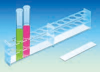 Tube Rack, Acrylic, Φ32 mm×12 holes, 460×44×h106mm