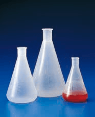 Flask, Erlen., PMP, Cap, GL45, 125 / 20㎖