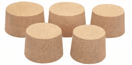 Hexagonal stoppers, hollow, flat ground NS 45/40