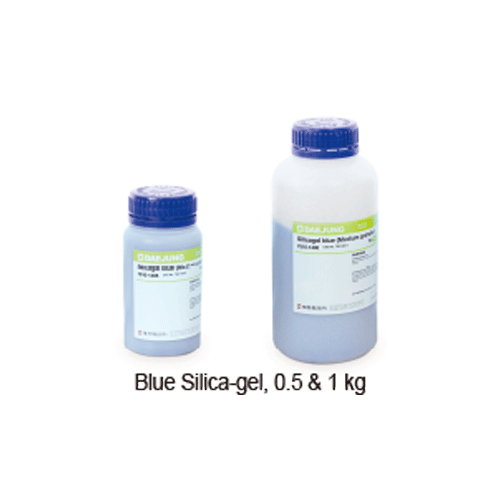 Silica Gel, Blue, CP, 5~10mesh, 1kg/PP Bottle 7510-1400