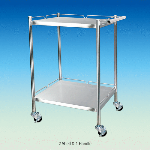 Cart, 3shelves, 1handel, w90×d45×h95cm