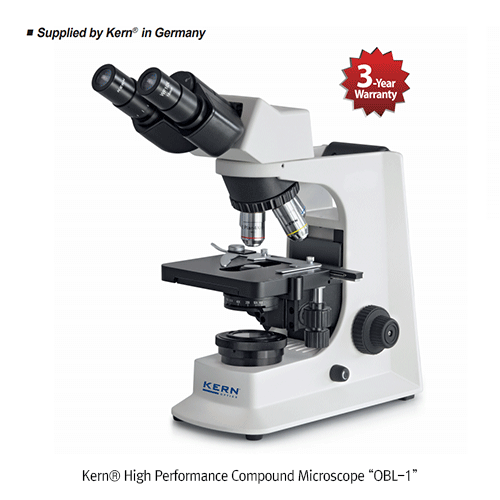 Compound microscope Trinocular 4/10/40/100; WF10x20; LED