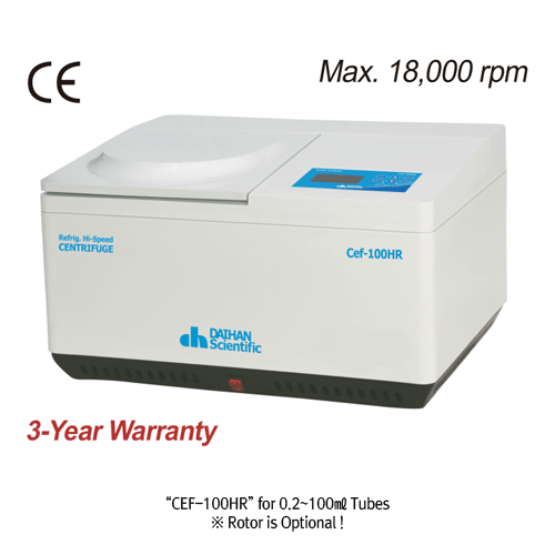 Centrifuge, Refrigerated, High Speed, 0.2~100ml, 18000rpm, without Rotor, Cef-100HR