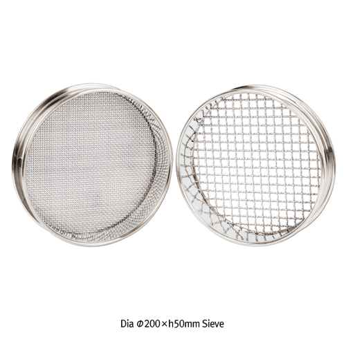 Sieve, Φ200x50mm, Pan&Cover
