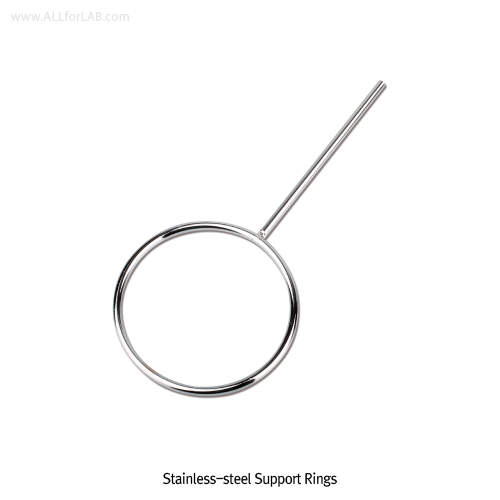 Support Ring, Steel, for Reactor Condenser, id Φ 70mm, Stem-Φ8×180mm